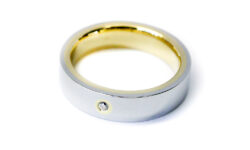 Platinum and Gold Engagement Ring